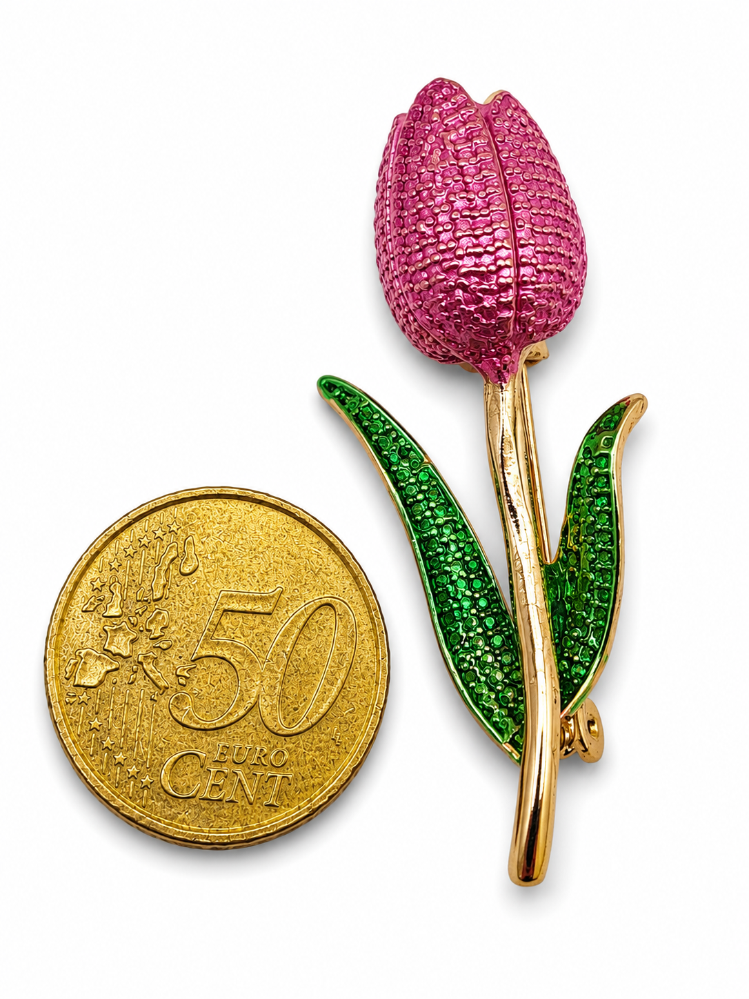 Brosche Blumen Sonnenblume Flieder Anemone Tulpe Ringelblume