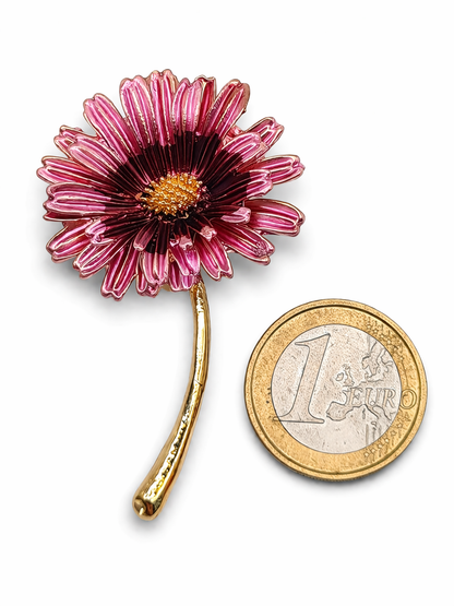Brosche Blumen Tulpen Löwenzahn Hortensie Sonnenblume Bouquet