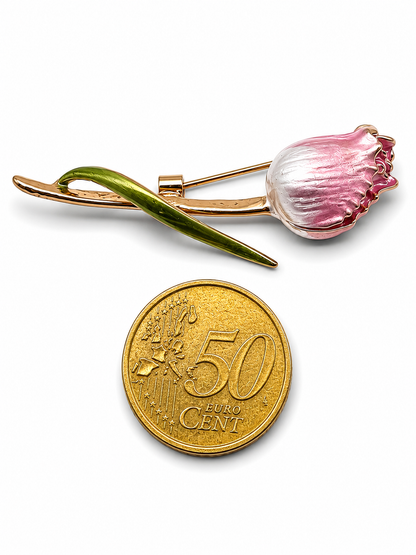 Brosche Blumen Sonnenblume Flieder Anemone Tulpe Ringelblume