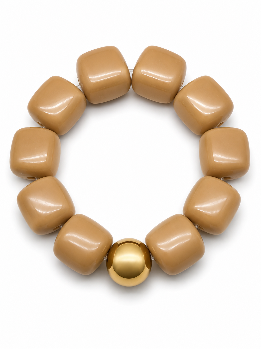 Armband Bricks Bunt elastisch Rot Gelb Schwarz Petrol Grün Goldfarben