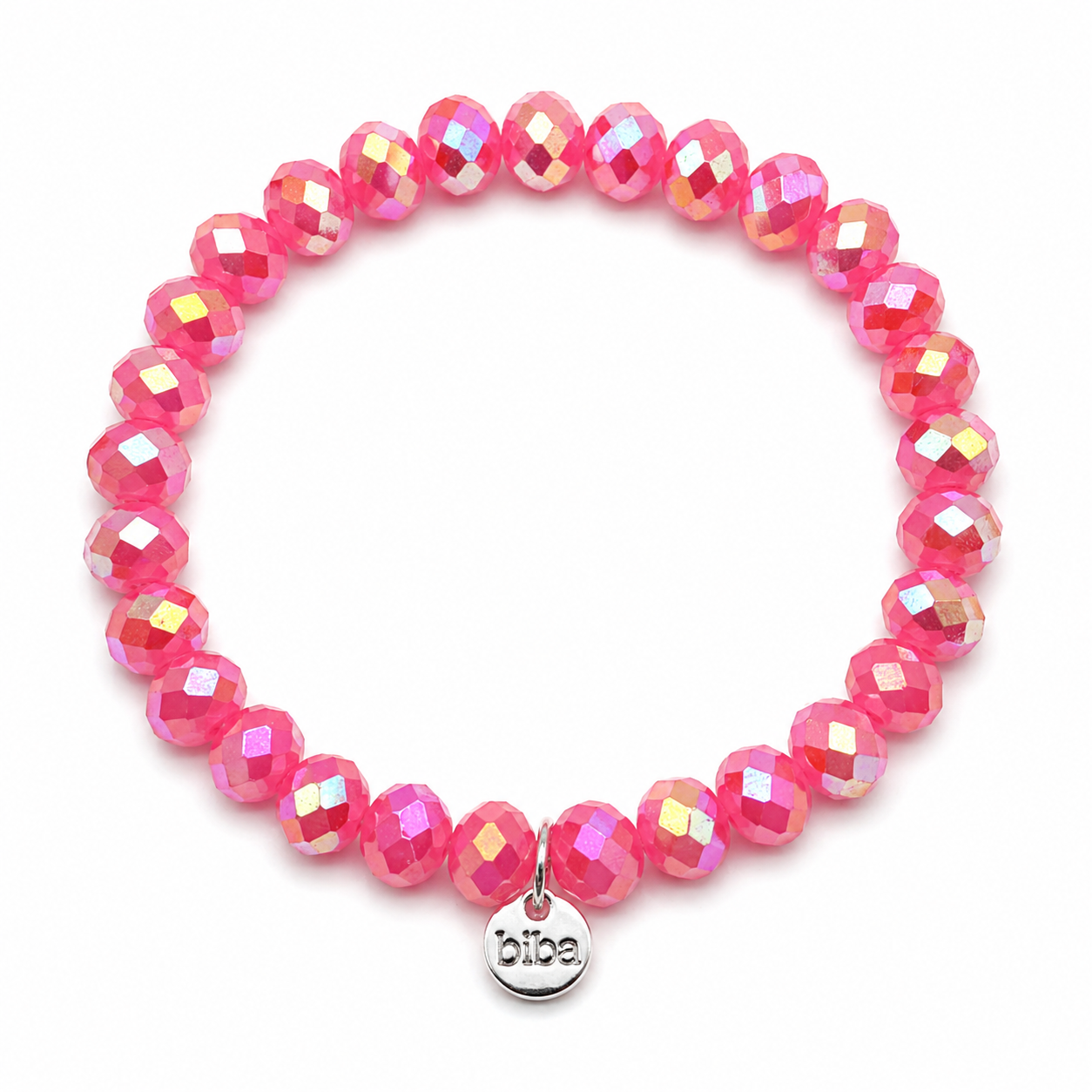 Biba Armband elastisch Crystal Perlen in bunte Farben, ideal zum Kombinieren