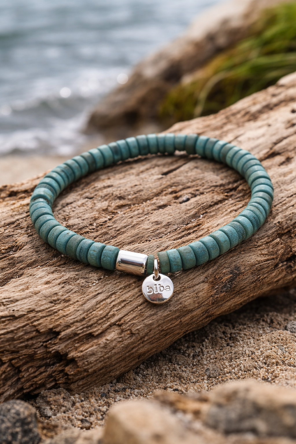 Armband elastisch mit kleine Holzperlen in verschiedene Farben Natur Biba