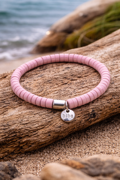 Armband elastisch mit kleine Holzperlen in verschiedene Farben Natur Biba