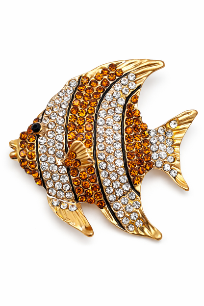 Brosche Seepferdchen Goldfisch Dokterfisch Seewasser Fische Meer Urlaub