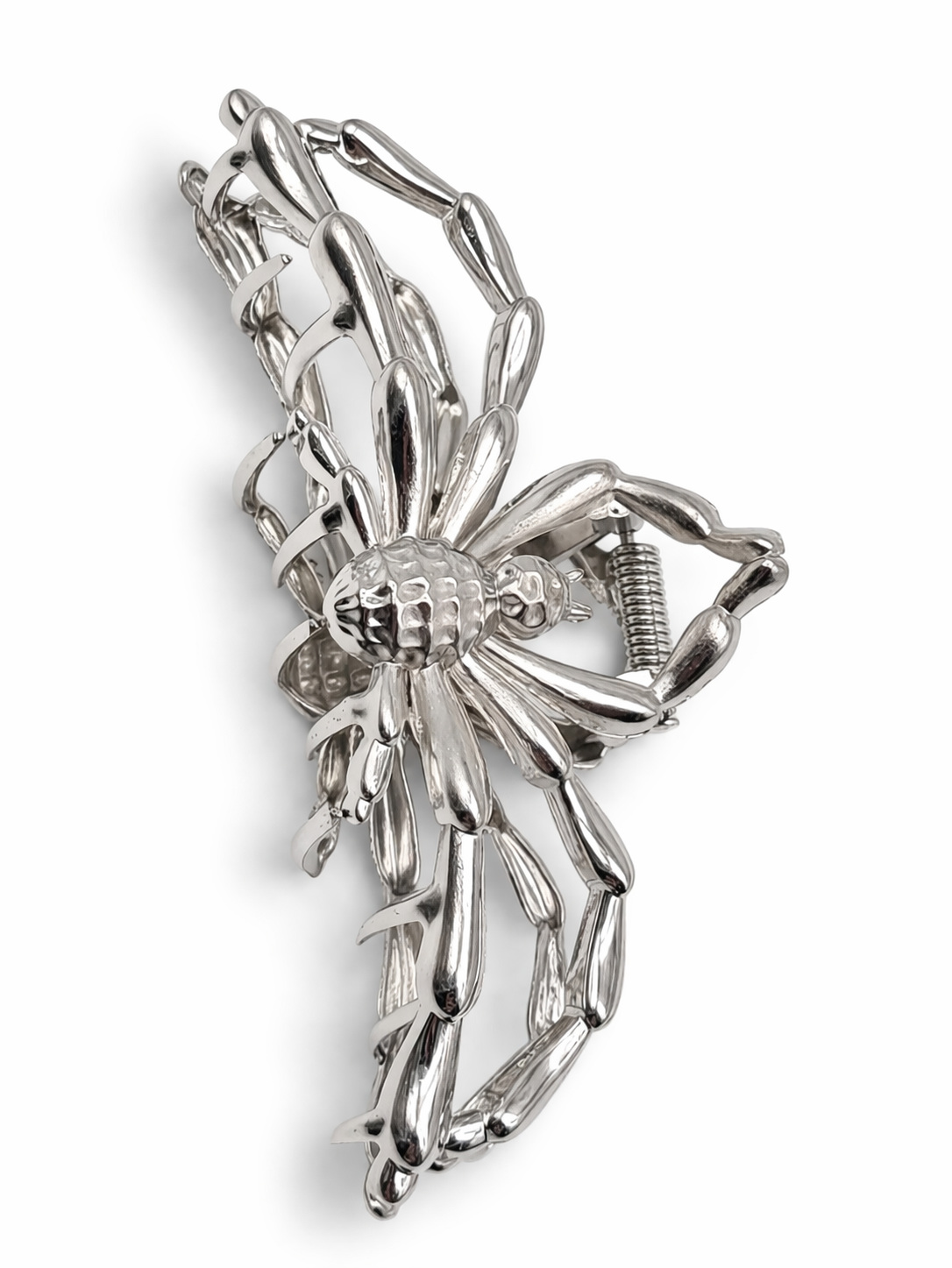 Haarklammer Halloween Spinnen Spinnennetz Gun Metal Silberfarben Sensibling Corp.