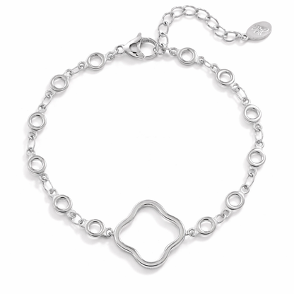 Armband Glücksarmband Kleeblatt Silberfarben Nickelfrei Yehwang