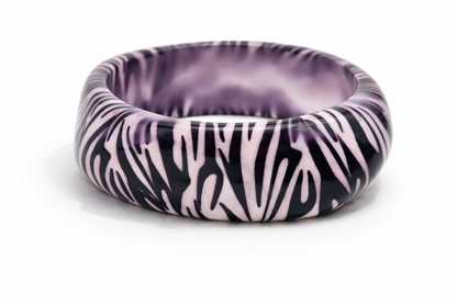 Armreif Acryl Schwarz Weiß Black White Zebra Giraffe Trend Cosmos