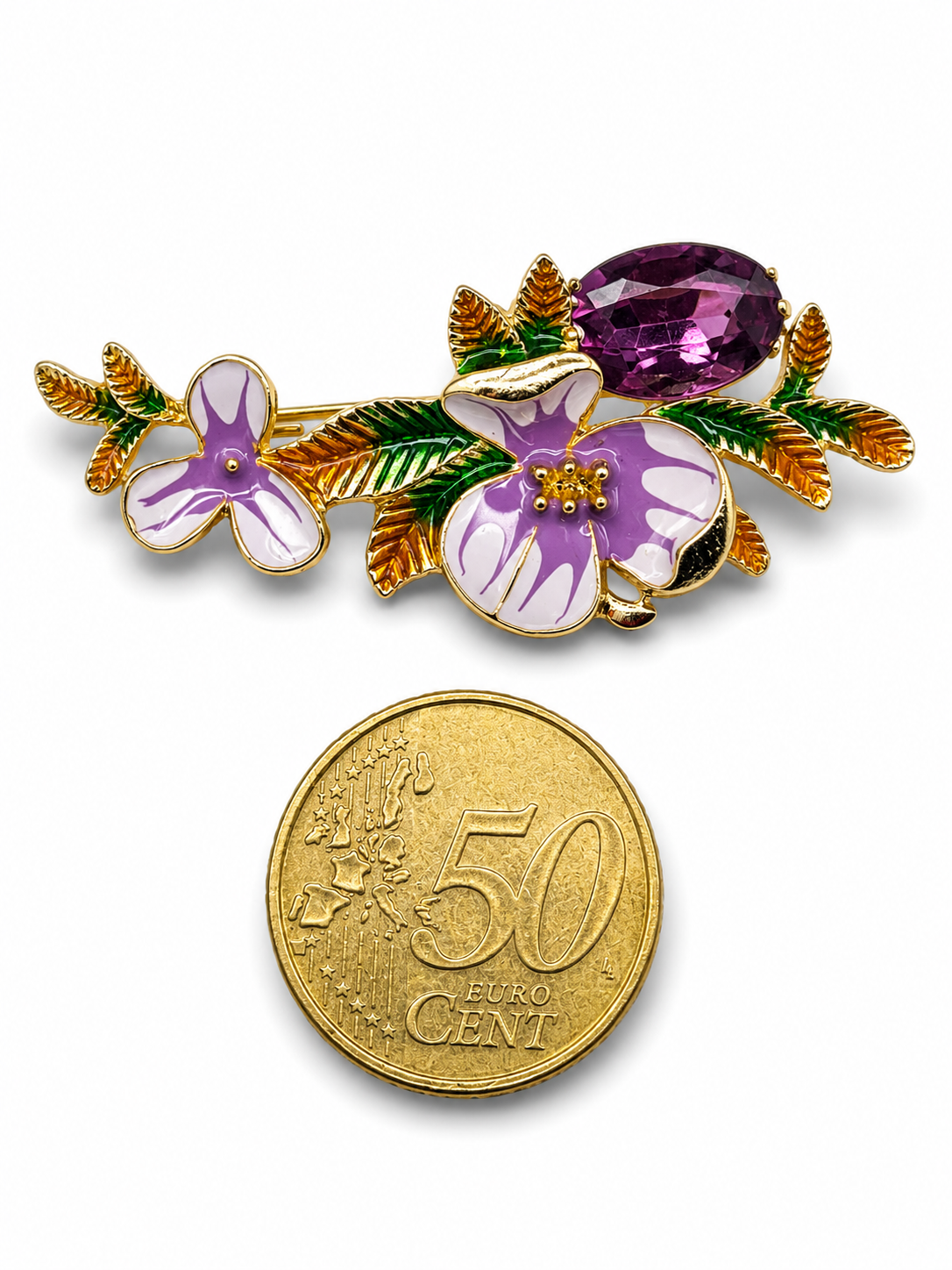 Brosche Blumen Sonnenblume Flieder Anemone Tulpe Ringelblume