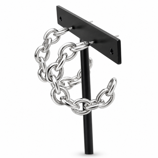 Ohrringe Creolen Silberfarben Chains Silberkette Nickelfrei Sweet7 Glieder