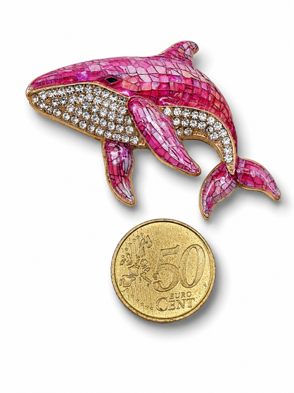 Brosche Walfisch Doktorfisch Goldfisch Wal Buntbarsch Meer Strand Urlaub