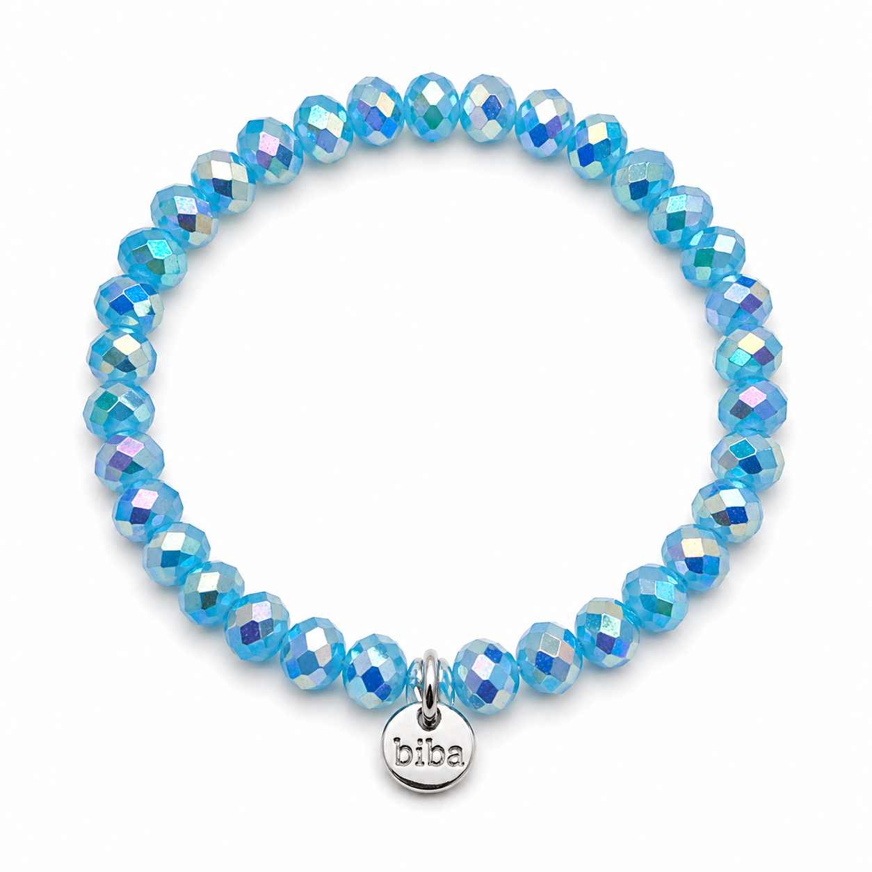 Biba Armband elastisch Crystal Perlen in bunte Farben, ideal zum Kombinieren