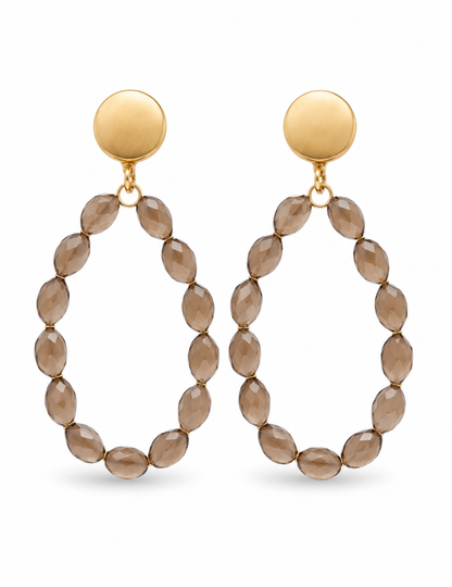 Ohrringe Ohrhänger Tropfenform Cat-eye Stones  Hellblau Rosa Nickelfrei Sweet7