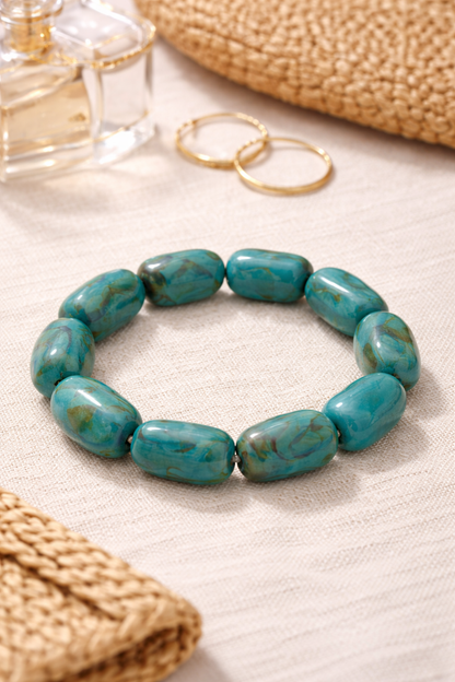 Armband elastisch Retro nickelfrei Acryl Rosa Hellgrün Grün Trend 2026 Yehwang