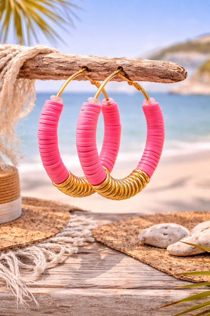 Creolen Muschelkralen verschiedene Farben Ibiza Sommer Trend 2026 WAUW