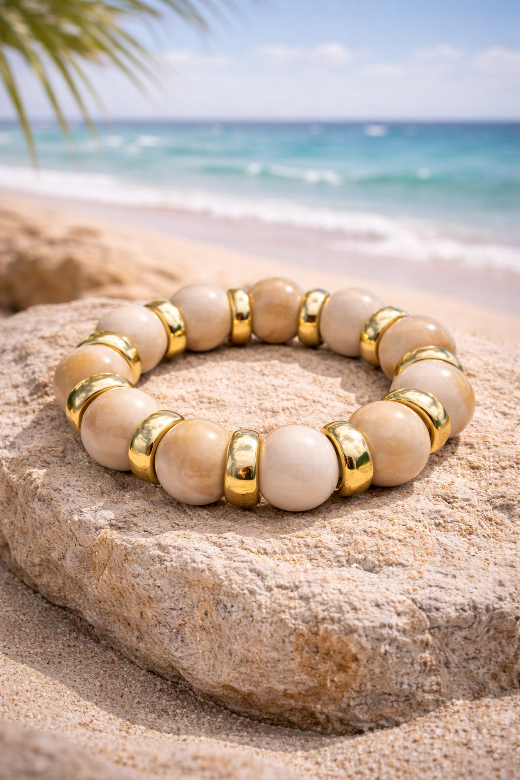 Armbänder Goldfarben Schwarz Rauch-Braun Grün Creme Dipped Shop  Nickelfrei