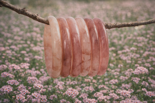 Armband Keramik altrosa Marmor-Look Trend Sommer Cosmos