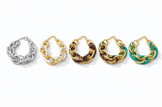 Armband Gliederarmband Grob Klobig Nickelfrei Kombinierbar Cosmos