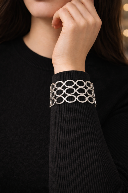 Armreif in Goldfarben Silberfarben Kreise 2026 Nickelfrei Trend Ardoné