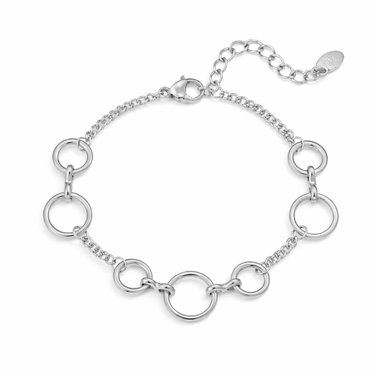 Armband Filigranes Armband Kreise Silberfarben Nickelfrei elegant Yehwang