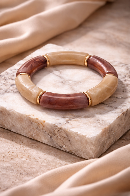 Armband elastisch Retro nickelfrei Acryl verschiedene Farben Trend 2026 Yehwang