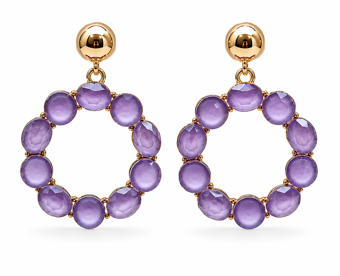 Ohrringe Orhhänger Space Beads Kreise Farben Nickelfrei Sweet7