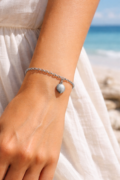 Biba Armband Bettelarmband Matt Goldfarben Matt Silberfarben Muschel Biba