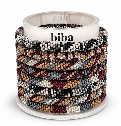 Armband Roll-Armbänder Bordeaux Taupe Silber Unisex Trend Sommer 2026 Biba