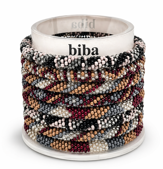 Armband Roll-Armbänder Bordeaux Taupe Silber Unisex Trend Sommer 2026 Biba