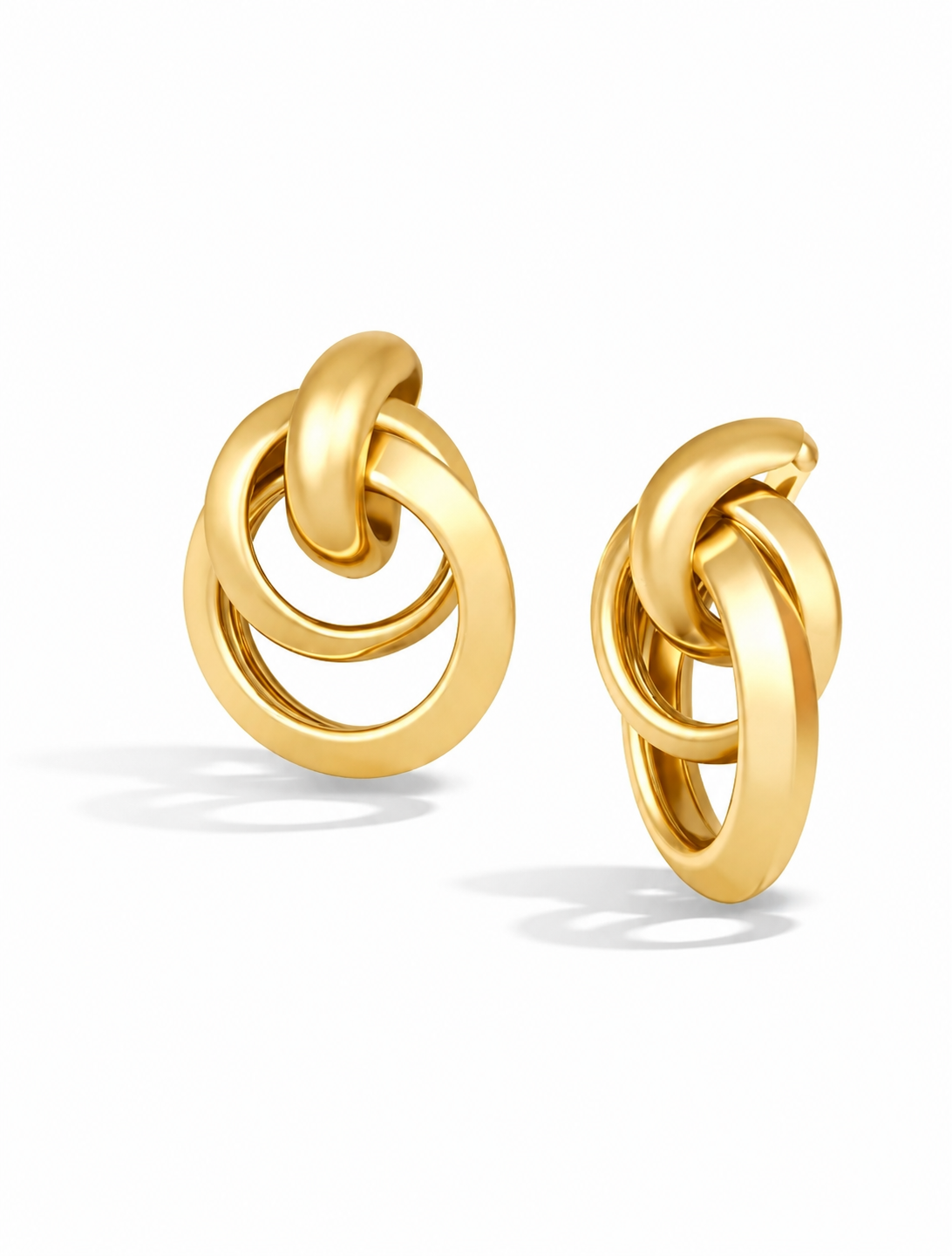 Ohrhänger Ohrringe goldfarben Ringe nickelfrei Elegant Stilvoll Yehwang