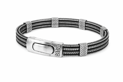 Armband Antik Silberfarben Unisex mit Magnetverschluss Nickelfrei Biba