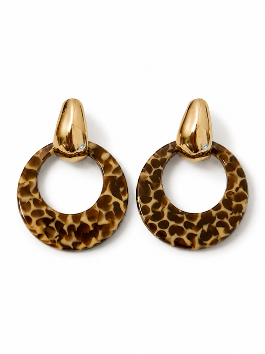 Biba Ohrhänger mit Animalprint Wildlife Jungle Urlaub Nickelfrei