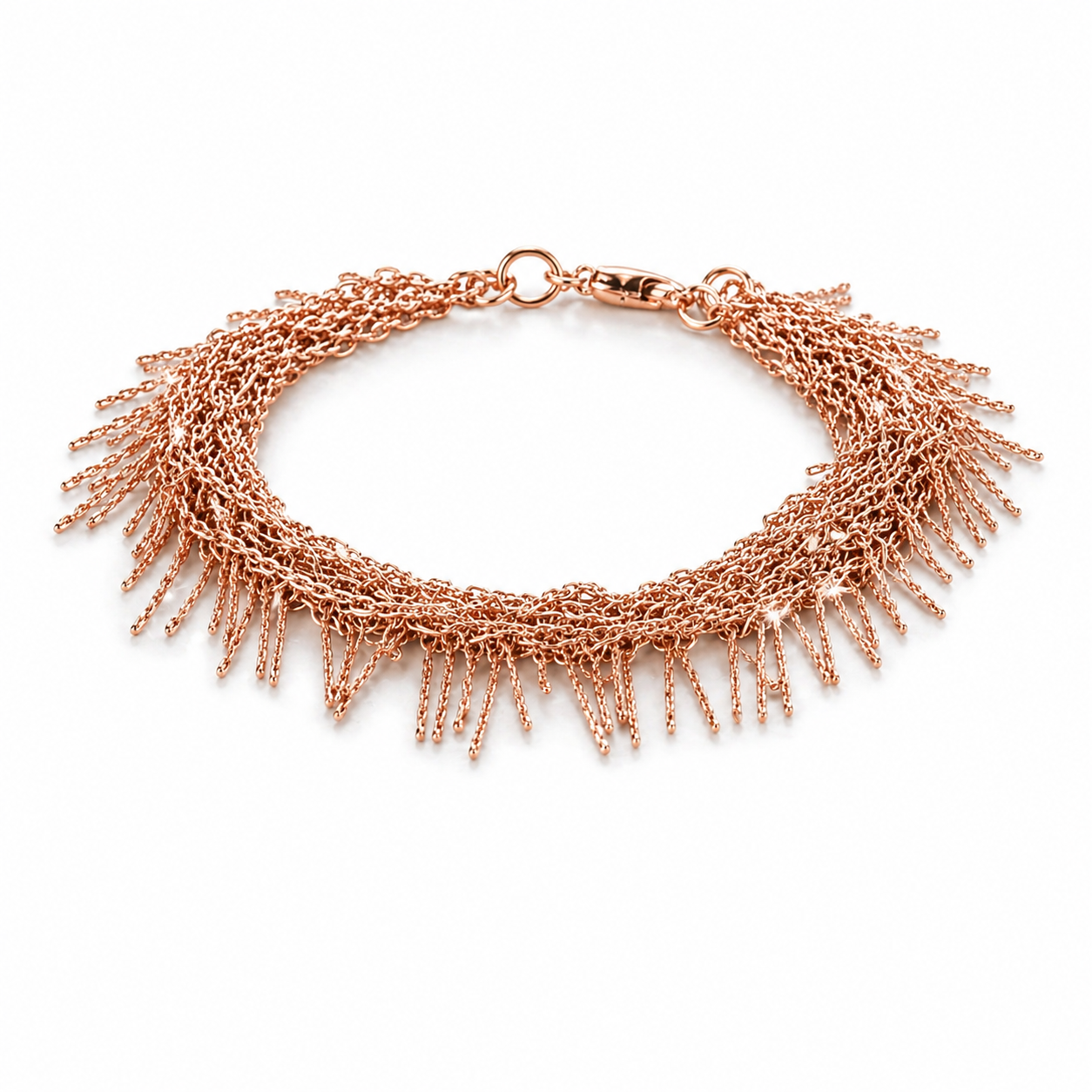 Armband "Spikes" Charleston Stil Rosé-gold, Gun Metal Silberfarben Nickelfrei Biba