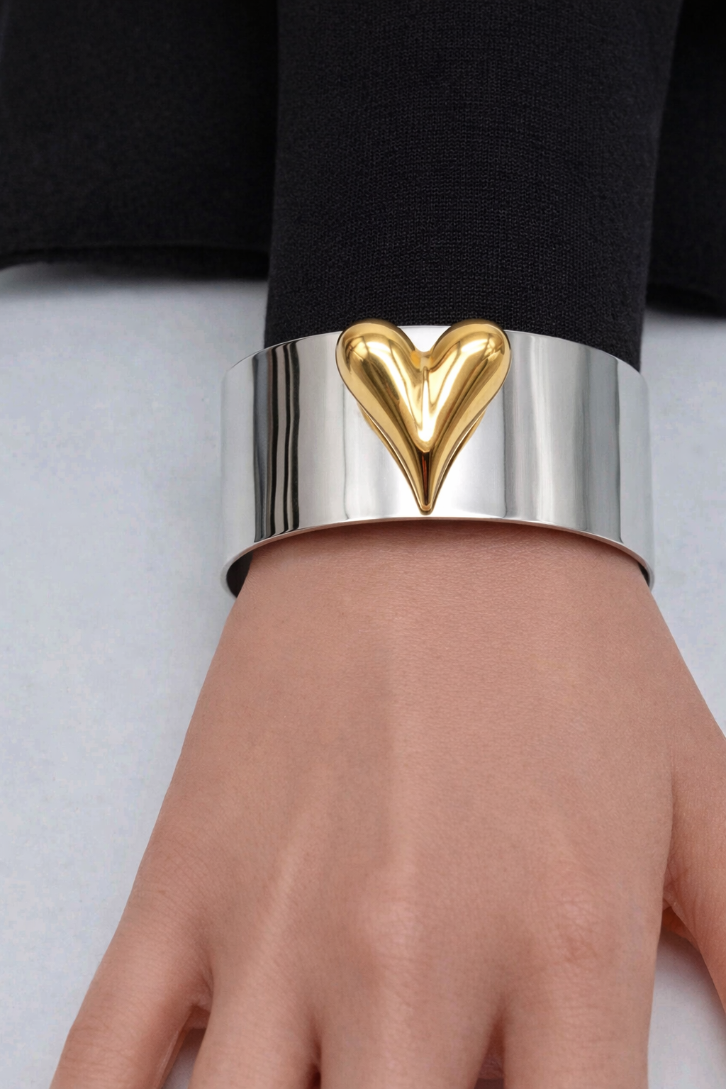 Armband Armreif Silberfarben Goldfarben Herz liebe romantik geschenk Nickelfrei Ardoné