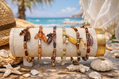 Armband elastisch Anhänger verschiedene Farben Kombinieren Trend Sommer Biba
