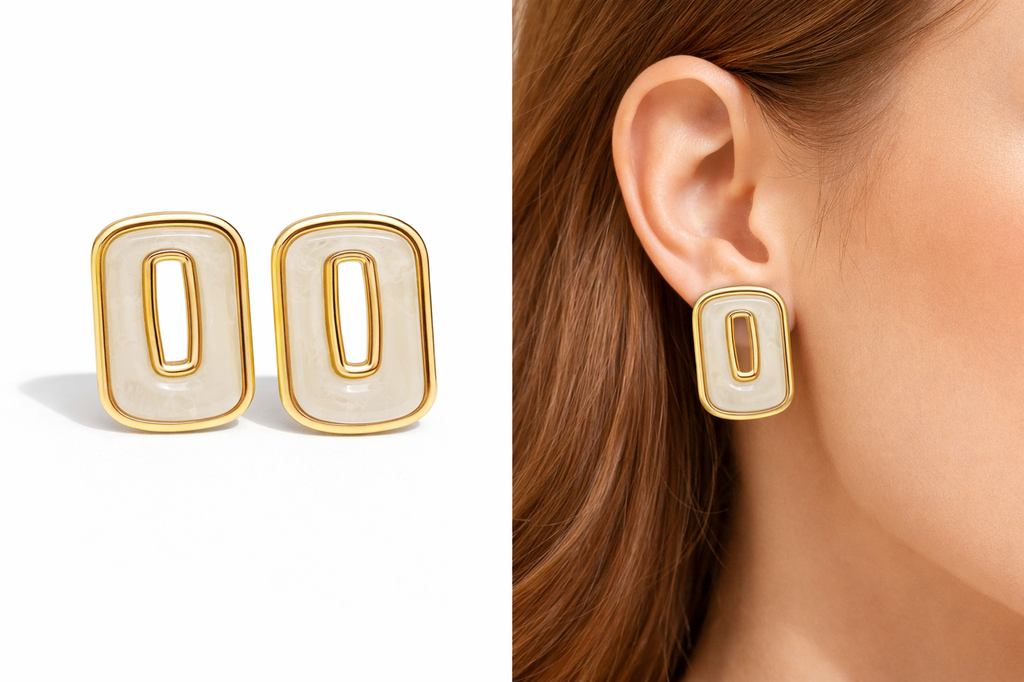 Biba Ohrringe ohrstecker beige braun grün rot lila rosa modeschmuck nickelfrei