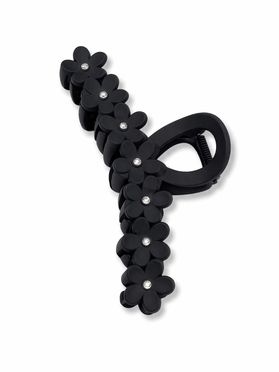 Haarklammer Haarschmuck 7 Blumen Taupe beige creme schwarz Yehwang