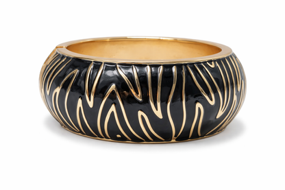 Armband Klapp-Armband Schwarz Weiß Gold Orange Nickelfrei Cosmos