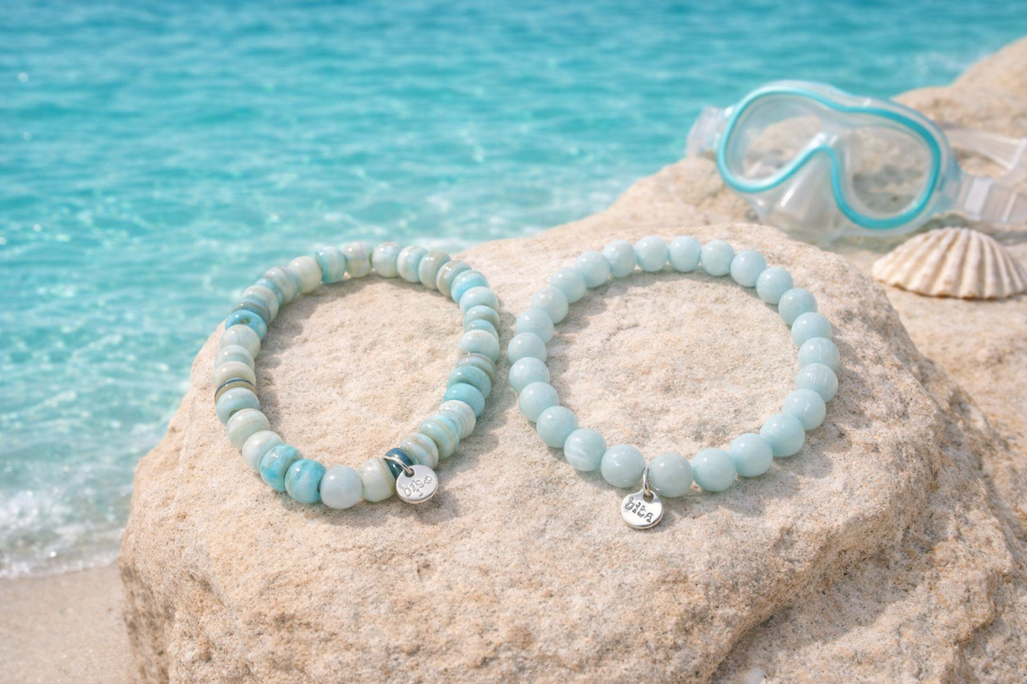 Armband elastisch  Wolkenhimmel am Arm Hellblau Trend Sommer Biba