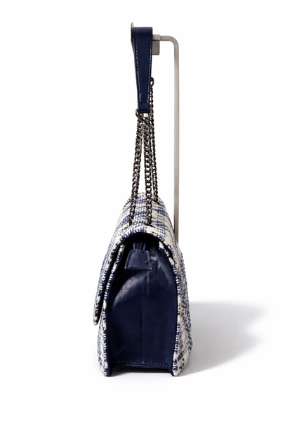 Tasche Handtasche Umhängetasche Ines Delaure Tweed elegant stilvoll trend