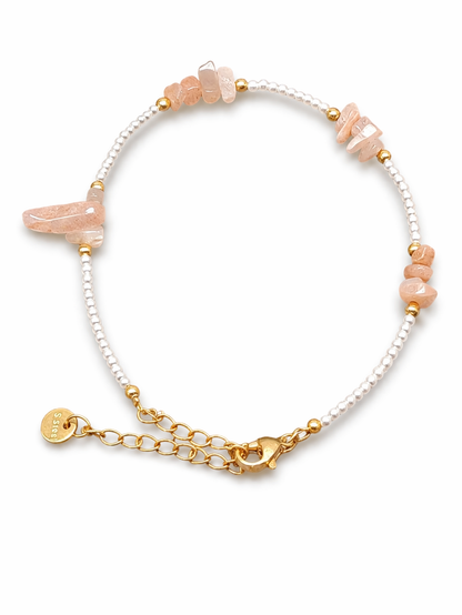 Armband Natursteinenchen in verschiedene Farben Kombinierbar Michelle Bijou