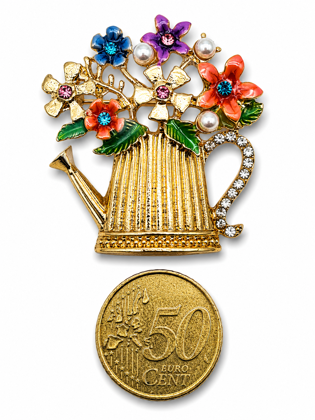 Brosche Blumen Lebensbaum Sonnenblumen Tulpen Biedemeier