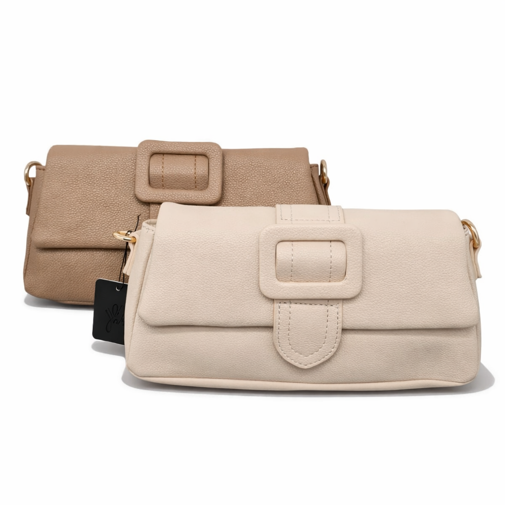 Clutch Umhängetasche in Braun oder Off White TREND! Party Hochzeit Yehwang