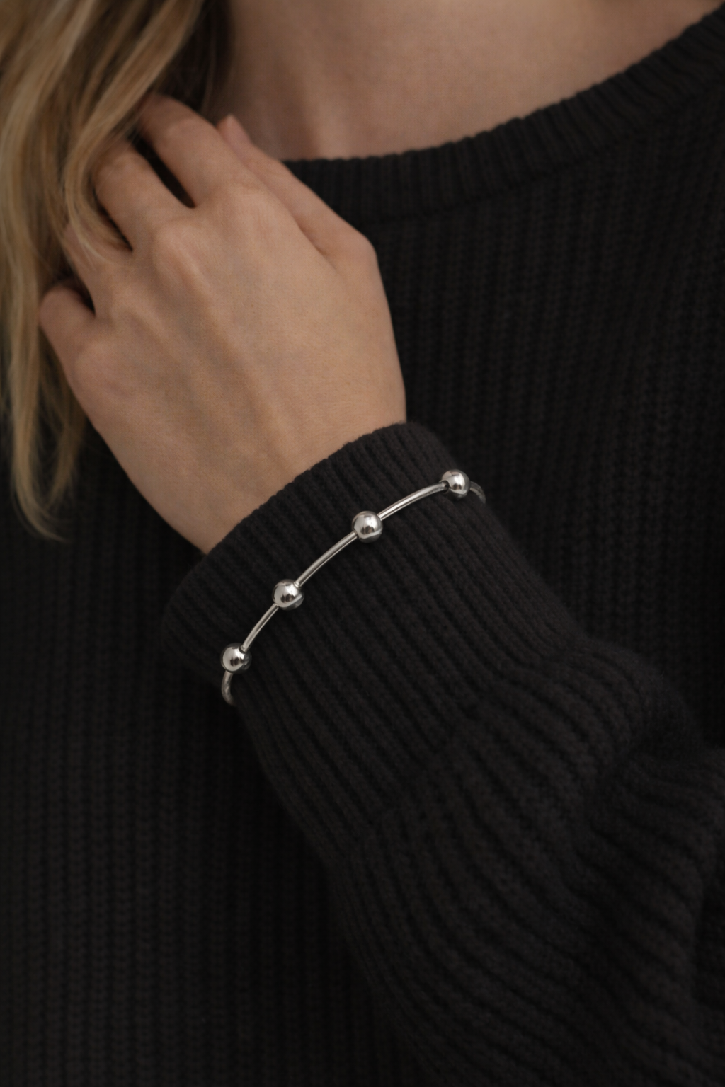 Armreif Silber- Goldfarben nickelfrei Verzierungen elegant Trend Cosmos