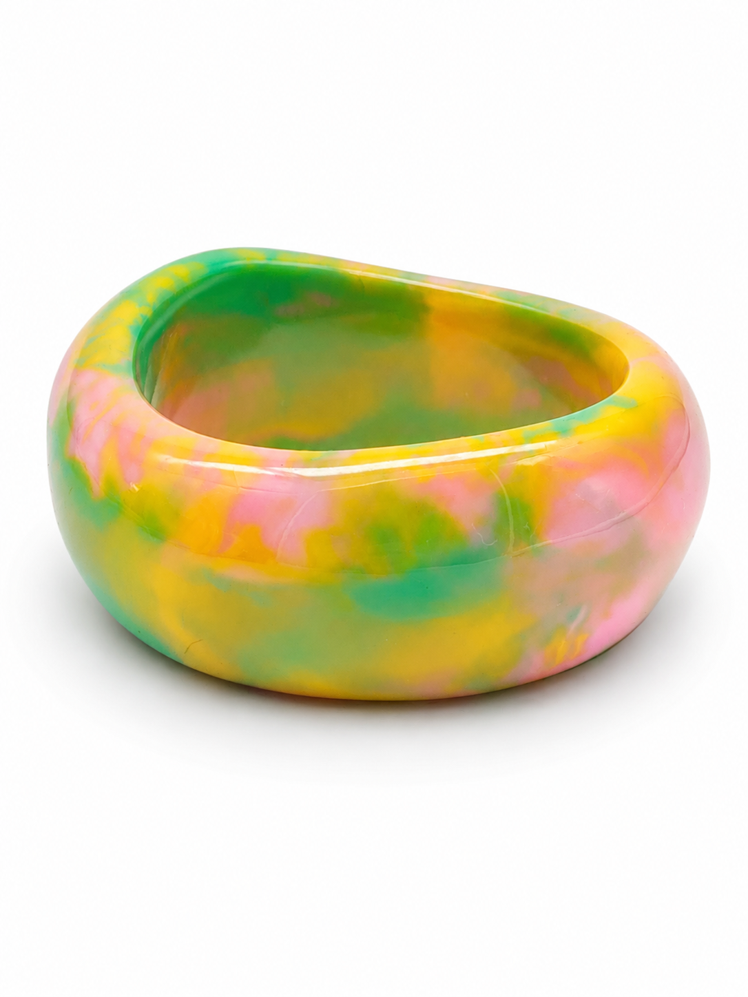 Armband Armreif Gelb Grün Rosa Trend 6,3 cm Innen Durchmesser