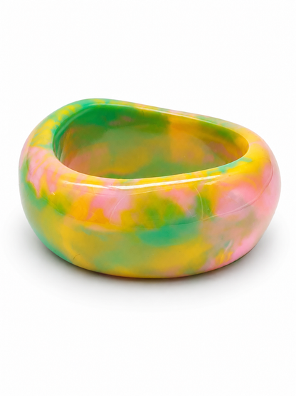 Armband Armreif Gelb Grün Rosa Trend 6,3 cm Innen Durchmesser
