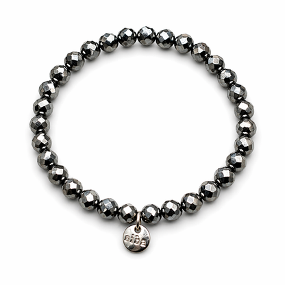 Armband elastisch Crystal Perlen in Silberfarben elegant stilvoll Biba