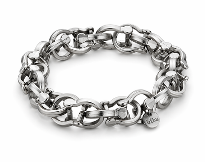Armband Biba elastisch Reitsport Matt Silberfarben Nickelfrei