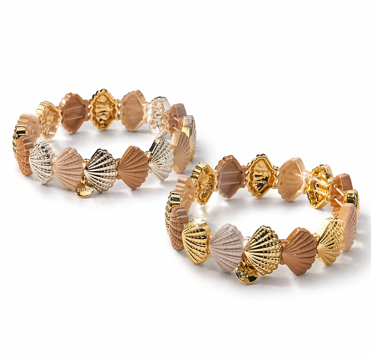 Armband  Muscheln elastisch Gold- Silberfarben Sommer Trend 2026 Biba