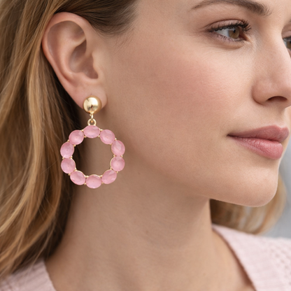 Ohrringe Orhhänger Space Beads Kreise Farben Nickelfrei Sweet7