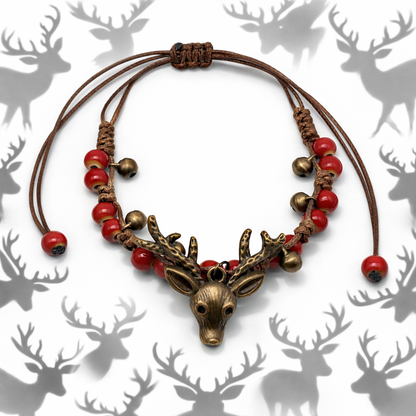 Armband Freunschaftsarmband mit Hirsch Reh Bambi Natur Wald Nickelfrei